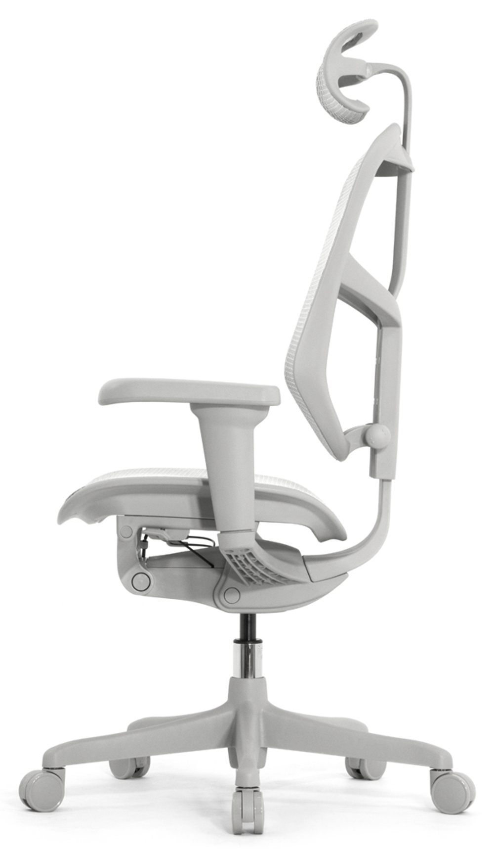 Кресло FALTO ENJOY ULTRA светлый ( Space grey каркас /сетка T-168-B2 Natural Mesh)