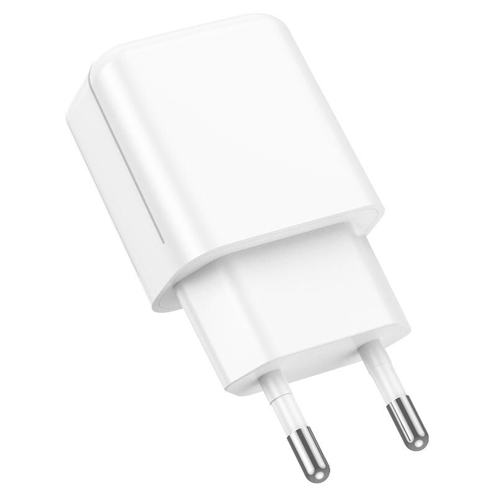 Сетевой адаптер питания BOROFONE BA68A 1 USB 2.1A (белый)