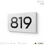 Номер на дверь 819, табличка на дверь для офиса, квартиры, кабинета, аудитории, склада, белая 120х70 мм, Айдентика Технолоджи