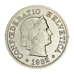 Switzerland, 5 Rappen, 1932 – Libertas Series, AU