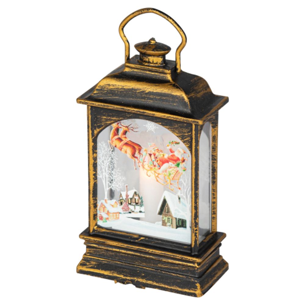 Светильник ЭРА ENIN-HW новогодний светодиодный Новогодние истории настольный динамичный свет 13 см | Фигуры