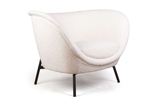 Лаунж-кресло Couture, белое букле