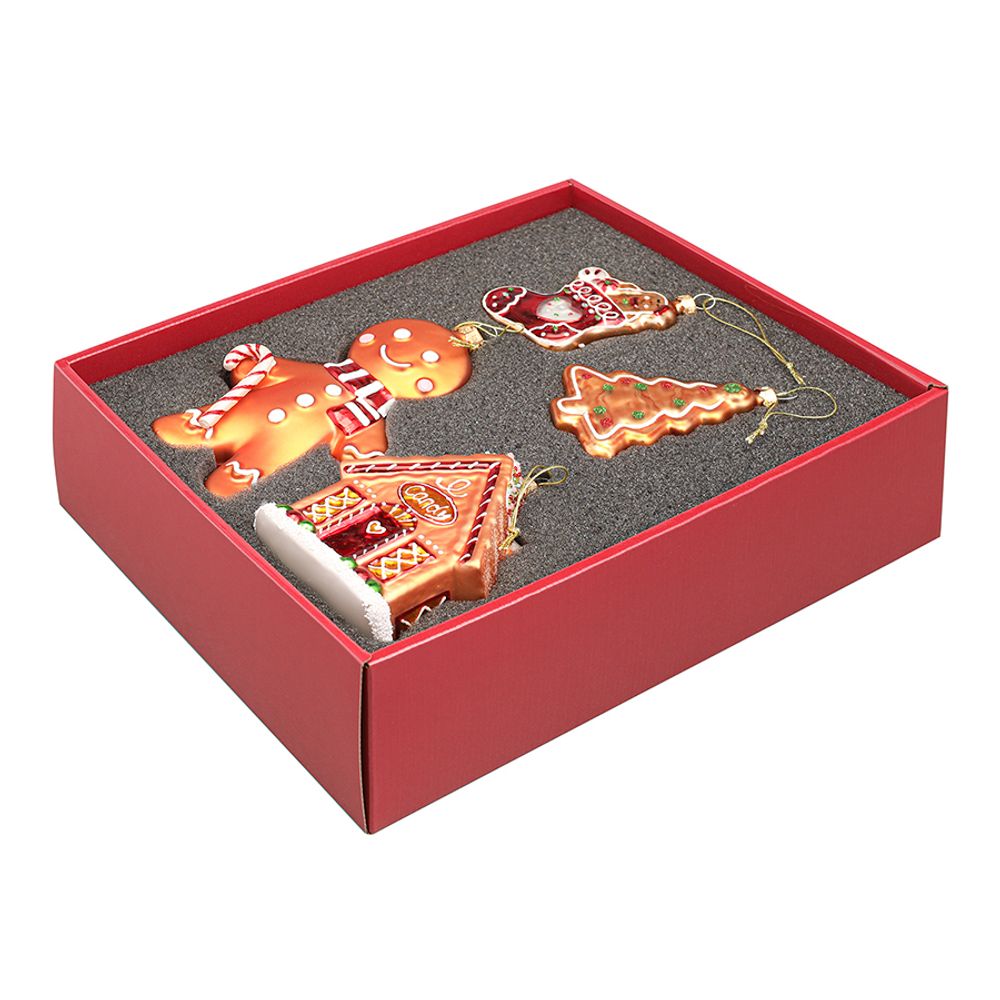 Набор ёлочных украшений Ginger celebration коллекции New Year Essential