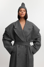 Пальто-пиджак макси