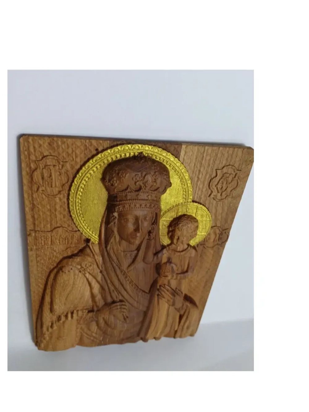 Освященная Икона Божией Матери «Призри на смирение" из дуба