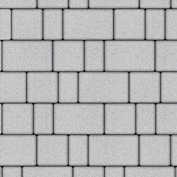 Тротуарная плитка СТАРЫЙ ГОРОД - Стандарт Белый, комплект из 3 видов плит