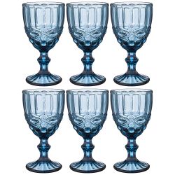 НАБОР БОКАЛОВ ДЛЯ ВИНА "СЕРПЕНТИНА" ИЗ 6ШТ. СЕРИЯ "MUZA COLOR" 300МЛ. / В=17 СМ (КОР=4НАБ.)