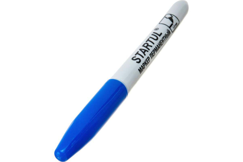 Перманентный фетровый маркер STARTUL Profi синий ST4350-02
