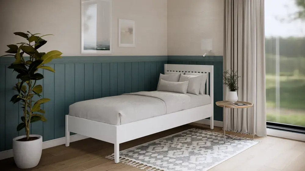 Кровать - аналог IKEA IDANAS/IDANÄS/ИДАНЭС/ ИЛЕКСА/ИКЕА 90х200 см, белый