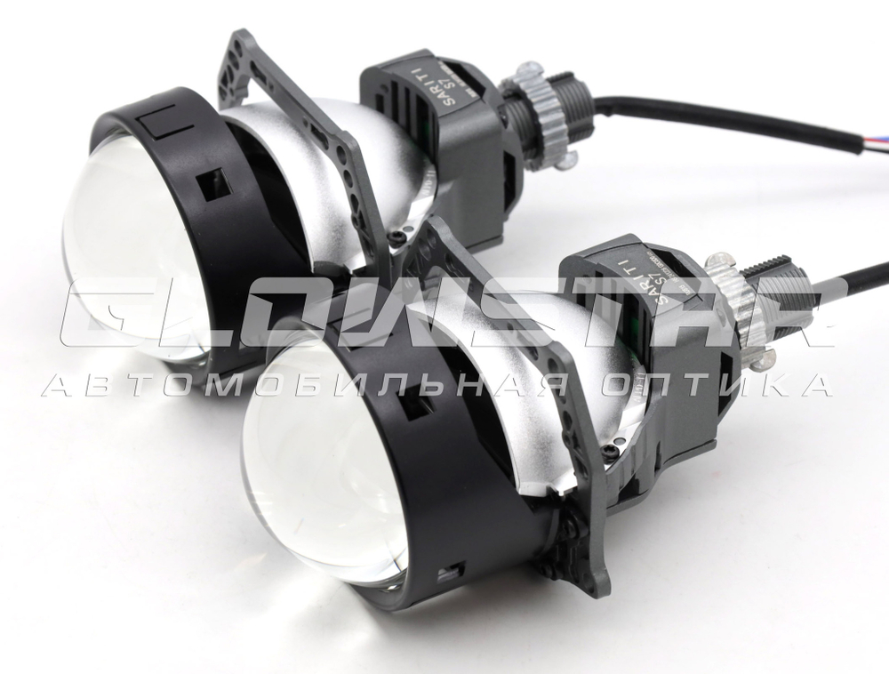 Билед модули Sariti S7 3.0 дюйма, 2 чипа, 5500К, 12V, 49W/58W, крепление 3R и съемное гаечное (комплект, 2шт)