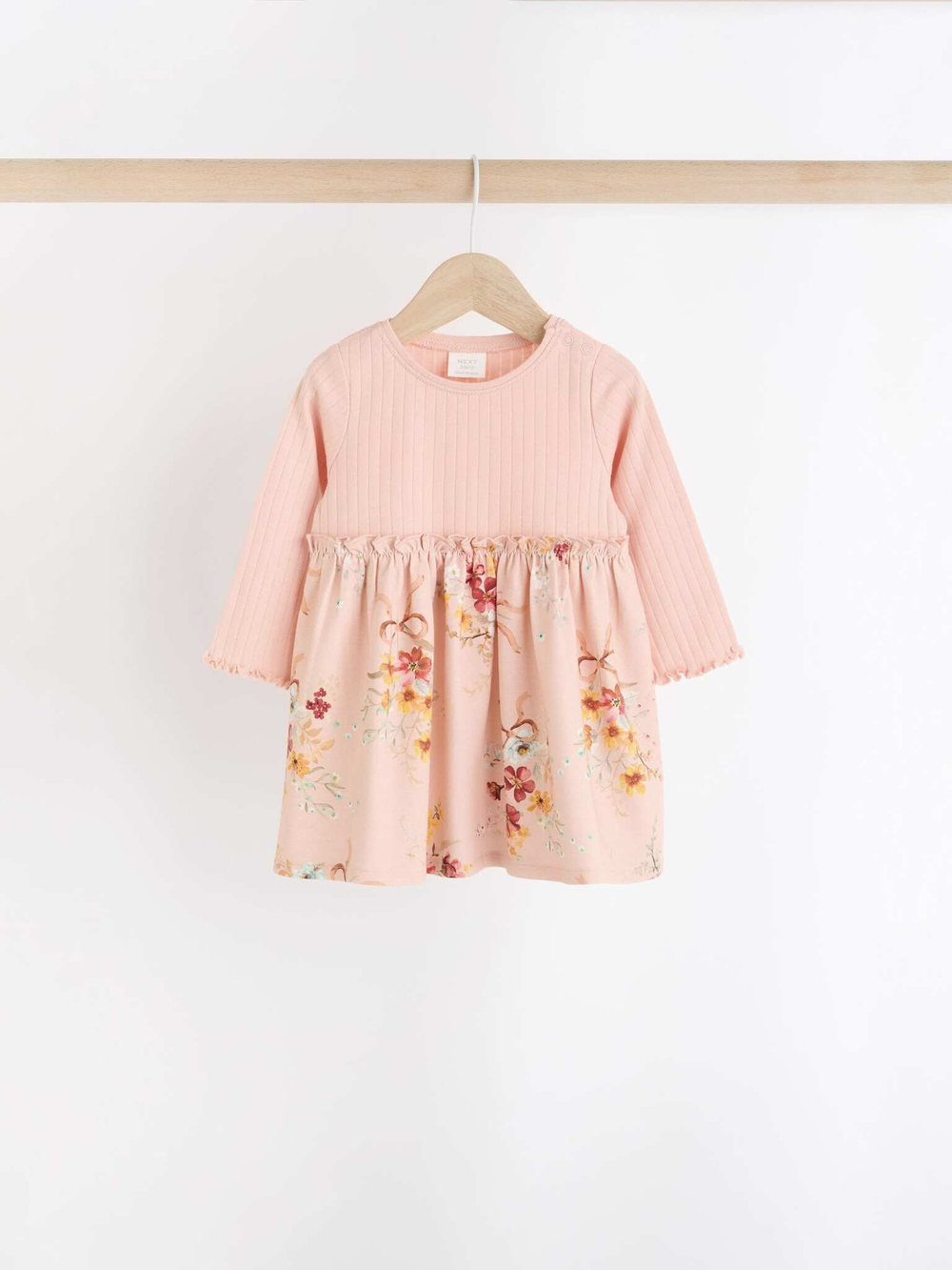 Платье для девочки Next B50-483, 2 шт, Розовый, Голубой