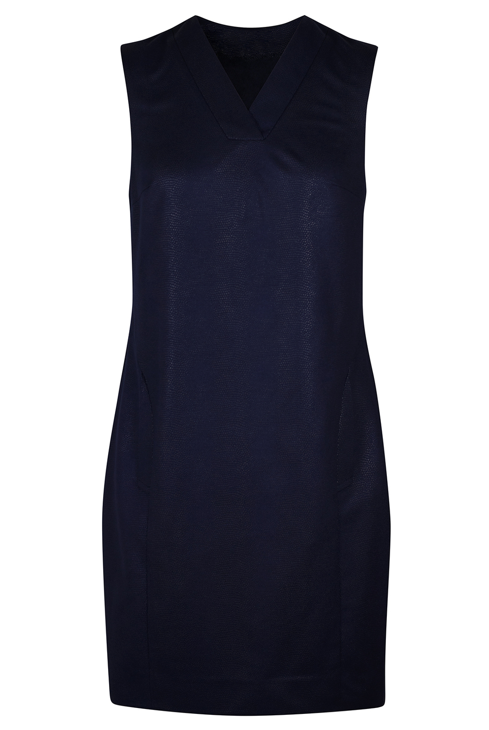 Офисный сарафан 2329оп, темно-синий #249ТС082329оп