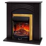 Каминокомплект Real Flame Hanna STD DN с очагом Majestic Lux Brass