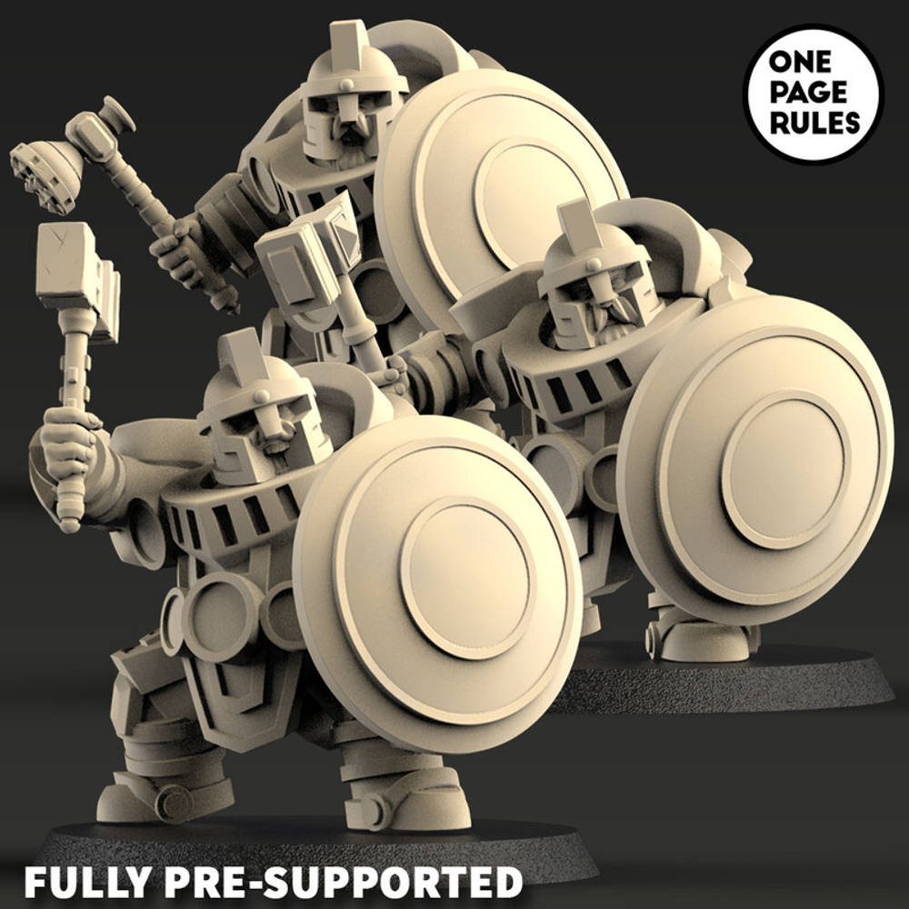 Grand Alliance Order Kharadron Overlords Disposessed Ironbreakers Irondrakes 1 шт. миниатюра для dnd, днд, pathfinder, фентези, Настольная игра, НРИ, Варгейм, РПГ