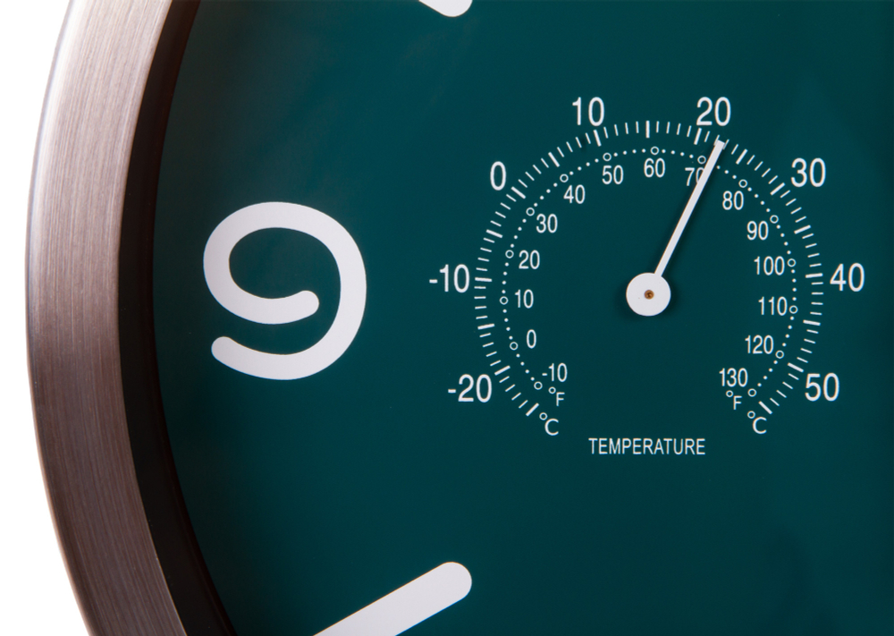 Часы настенные Bresser MyTime ND DCF Thermo/Hygro, 25 см, бирюзовые