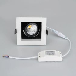 Светильник CL-KARDAN-S102x102-9W Day (WH-BK, 38 deg) (Arlight, IP20 Металл, 3 года) 024125