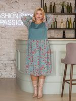 Платье 1369 изумрудный Novita (Акция)