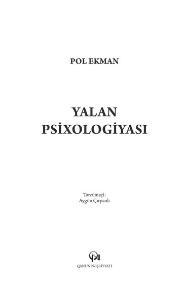 Yalan psixologiyası