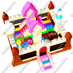 Надувной батут "Сладкий дворец"