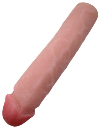 Фаллоимитатор UltraSkin реалистичный с венами увеличенного размера (Цвет: телесный)