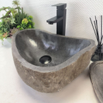 Раковина из речного камня RS-63684 (46*35*15) 0122