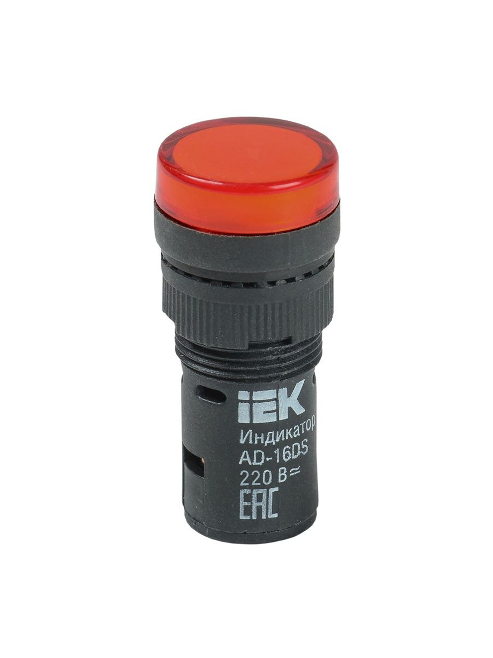 Лампа светосигнальная AD16DS d16мм 230В AC красн. KARAT IEK BLS10-ADDS-230-K04-16