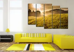 Модульная картина "Первые лучи солнца"