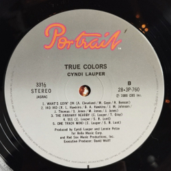 Винтажная виниловая пластинка LP Cyndi Lauper True Colors (Japan 1986) (Obi)