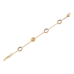 Браслет с Зеленым Аметистом и Жёлтыми Сапфирами, эмалью, Br0178-620/1