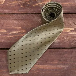 Галстук в подарочном мешочке + открытка "Любимому дедушке"