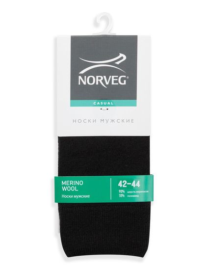 Термоноски мужские Norveg  Merino Wool 9ММRU-002,черный