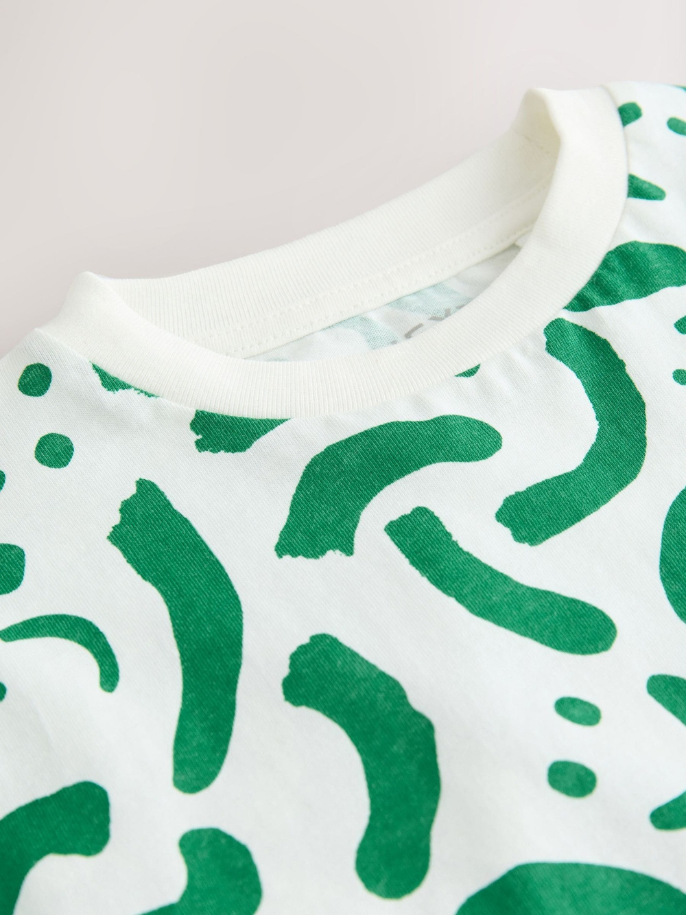 Футболка для мальчика Next E83-341, Молочный, Зеленый