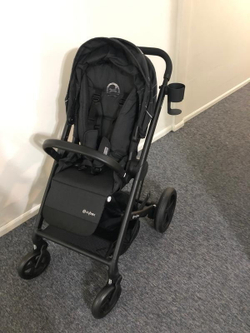 Коляска Cybex Balios S Lux BLK 2025 Aton B2 i-Size Volcano Black 3 в 1 Moon Black