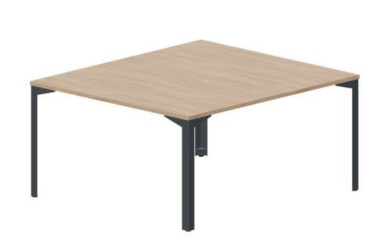 Составной стол на 2 рабочих места 138х156,6х75см, без отверстий