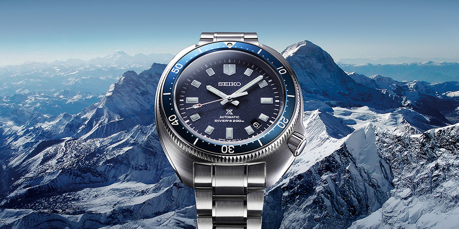 Современная версия дайверских часов Seiko 1970 г. в память о путешественнике Наоми Уэмуре.