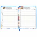 Дневник 1-11 класс 48 л., кожзам (твердая с поролоном), печать, цветной блок, BRAUBERG, "Символика", 106955