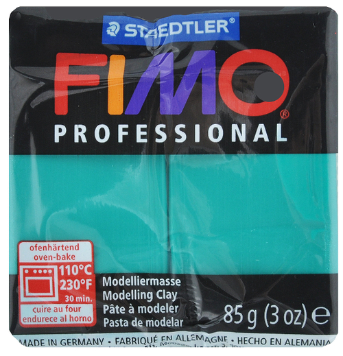Полимерная глина Fimo "Professional", цвет: чисто-зеленый, 85 г