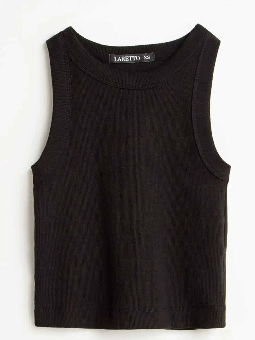 Черный кроп топ укороченный под пиджак