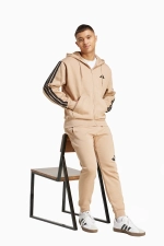 Кофта adidas Essentials 3-Stripes Fleece - бежевый