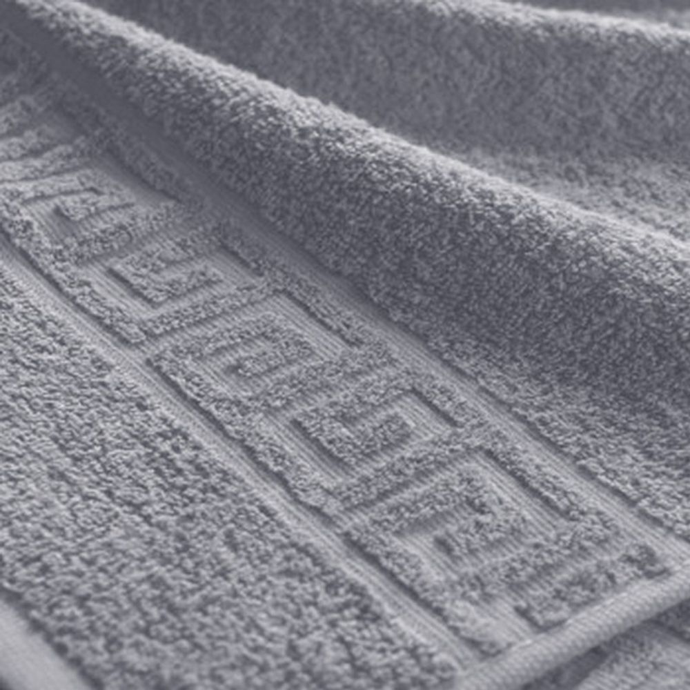 Полотенце махровое "П37. СЕРОЕ", 100% хлопок, Туркмения.