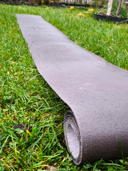 Покрытие для садовых дорожек из резино-пластика 3 мм (2,8мм), ширина 33 см (коричневый)