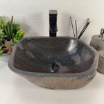 Раковина из речного камня RS-65429 40*33*15 0855