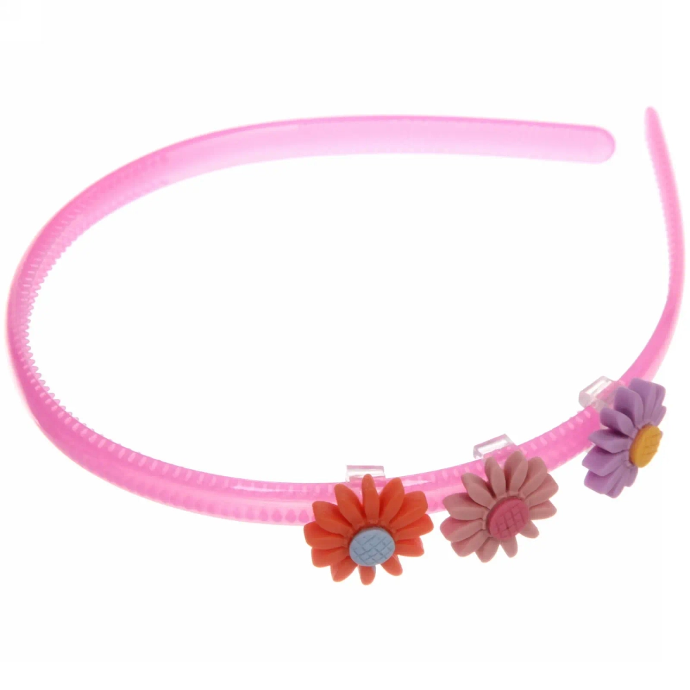Ободок для волос детский на блистере «MiMi Boom - Ромашки», микс 6 цветов, 0,5см
