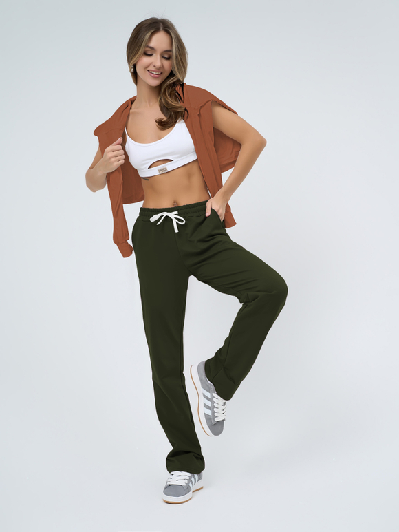 В-25-1 Брюки прямые из футера