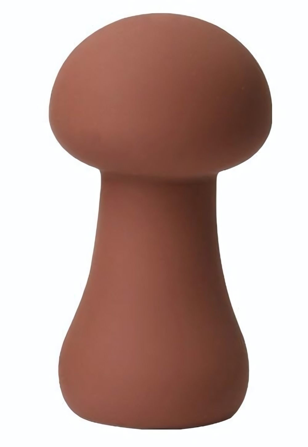 Коричневый перезаряжаемый клиторальный стимулятор-грибочек Mushroom (Цвет: коричневый)