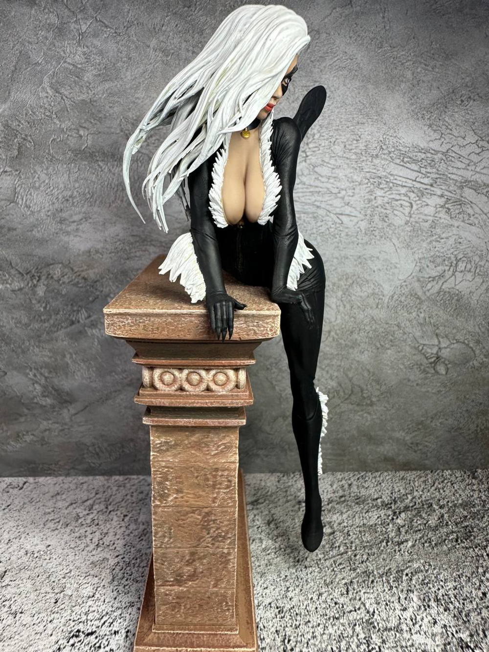 Black Cat Черная кошка фигурка (окрашена)