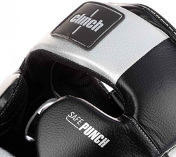 Шлем боксерский Clinch Punch 2.0 Full Face черно-серебристый C148