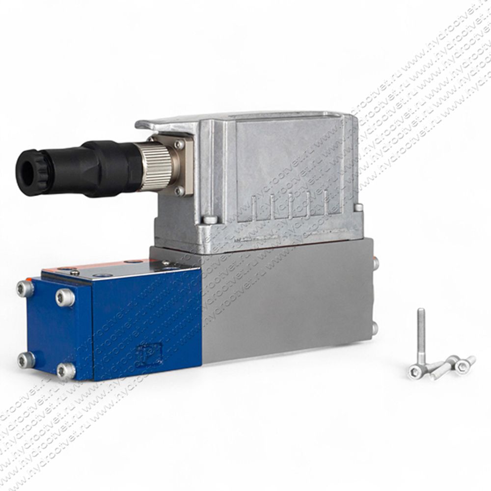 4WRPEH6C4B40L-2X/G24K0/A1M - Сервораспределитель Ду6 с обратной связью по положению золотника и встроенным усилителем (OBE), номинальный расход 40 л/мин, характеристика L - линейная, схема C4, сигнал управления A1 = ±10 V