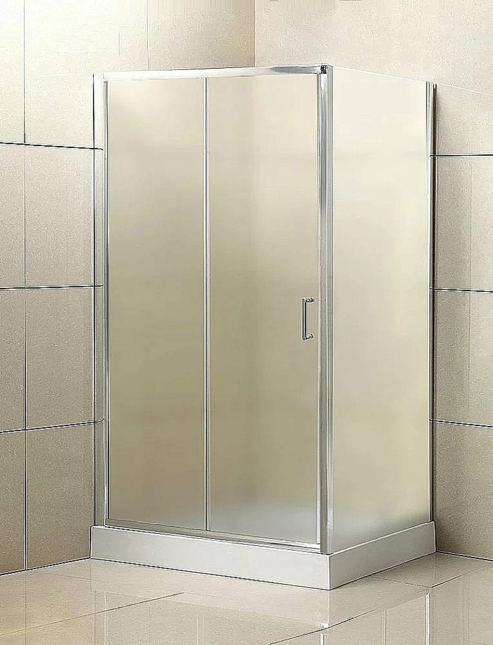 Душевой уголок BelBagno UNO-195-AH-1 110x90 стекло рифленое/профиль хром