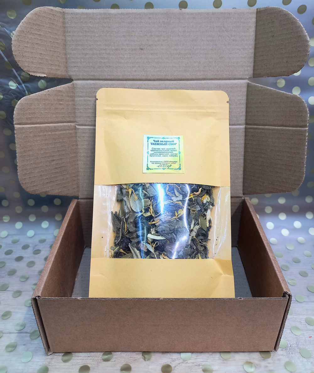 Таёжный сбор, зелёный чай, 100гр.